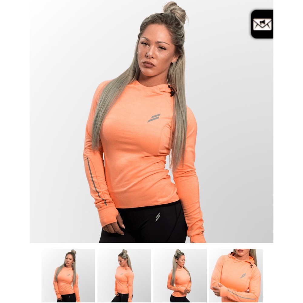 Do You Even neon orange CrossFit workout jacket